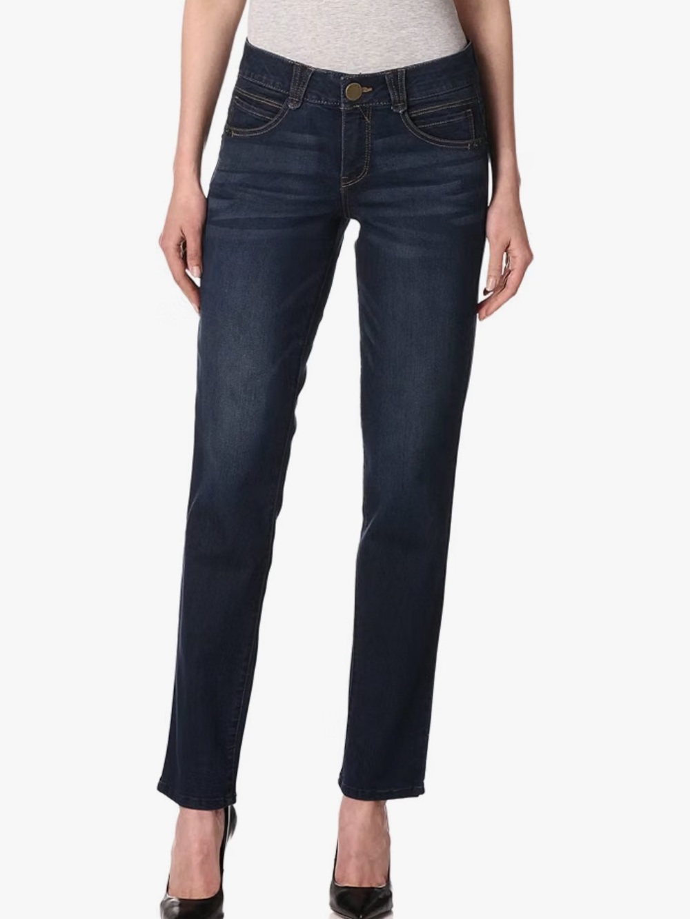 Democracy Women's Dark Indigo Straight Leg Jeans Size 12